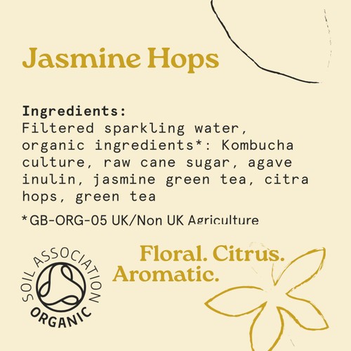 HOLOS Organic Sparkling Tea Jasmine Hops thumbnail 5