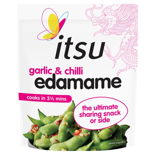 itsu garlic & chilli edamame