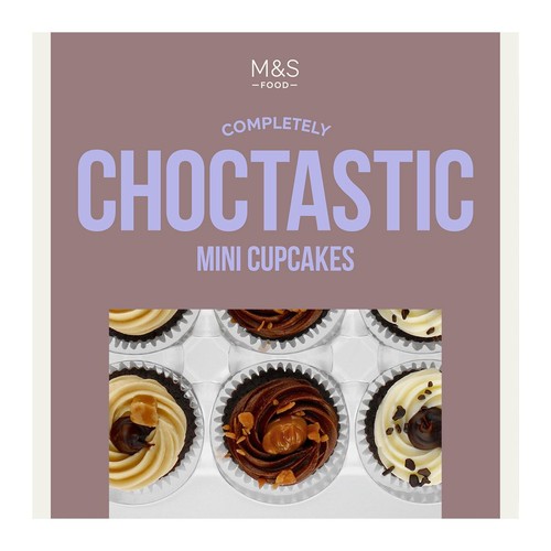 M&S 9 Completely Choctastic Mini Cupcakes thumbnail 2