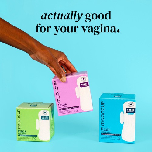 Mooncup Pads with Wings Heavy Night, Zero Irritants, Vagina Approved thumbnail 5