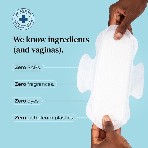 Mooncup Pads with Wings Medium Day, Zero Irritants, Vagina Approved thumbnail 2