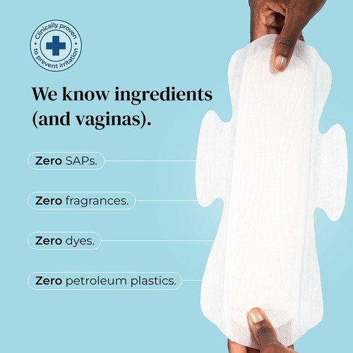 Mooncup Pads with Wings Maxi Night+, Zero Irritants, Vagina Approved thumbnail 3