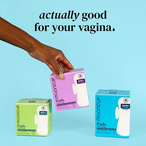 Mooncup Pads with Wings Maxi Night+, Zero Irritants, Vagina Approved thumbnail 5