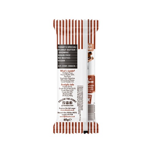Denzels Peanut Butter Brownie Soft-Baked Bars for Dogs thumbnail 7