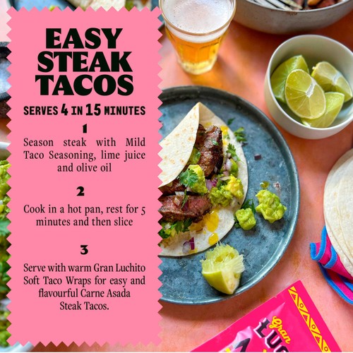Gran Luchito 'Mild' Ancho BBQ Seasoning Fajita & Taco Seasoning Mix thumbnail 5