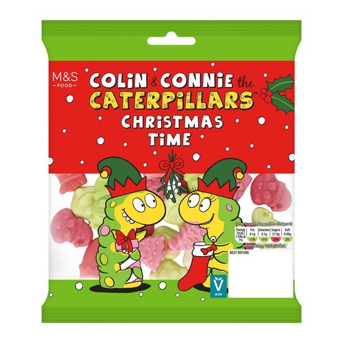 M&S Colin & Connie the Caterpillars Christmas Time Fruit Gums thumbnail 2