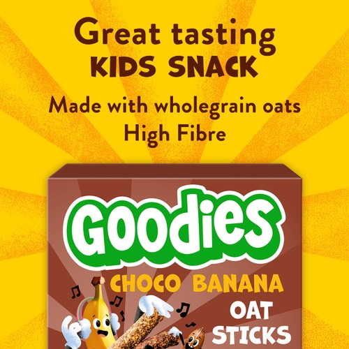 Goodies Kids Snack Chocolate & Banana Oaty Bars Twin Stix Multipack thumbnail 6
