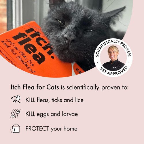 Itch Flea & Tick Spot On Treatment For Cats thumbnail 2