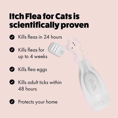 Itch Flea & Tick Spot On Treatment For Cats thumbnail 4