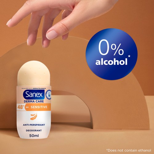 Sanex Derma Care Sensitive 48-Hour Antiperspirant Roll-On Deodorant thumbnail 4