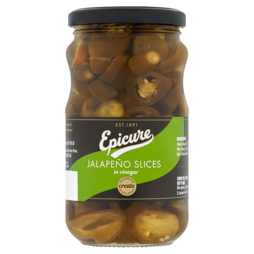 Epicure Sliced Green Jalapeno Chillies