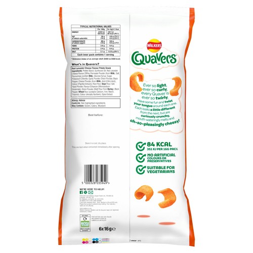 Quavers Red Leicester 6 Pack thumbnail 2