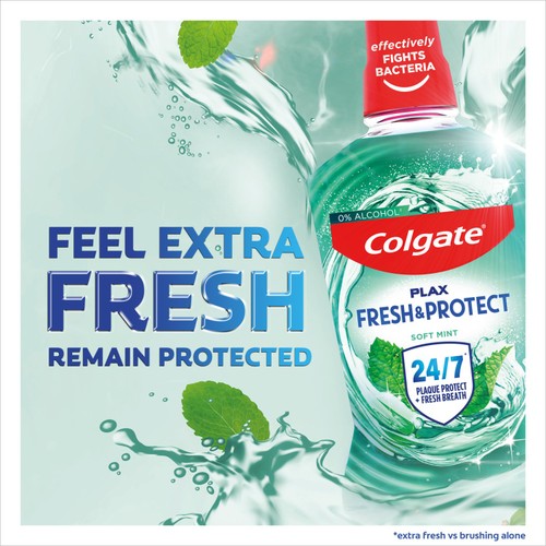 Colgate Plax Soft Mint Mouthwash Alcohol Free  thumbnail 2