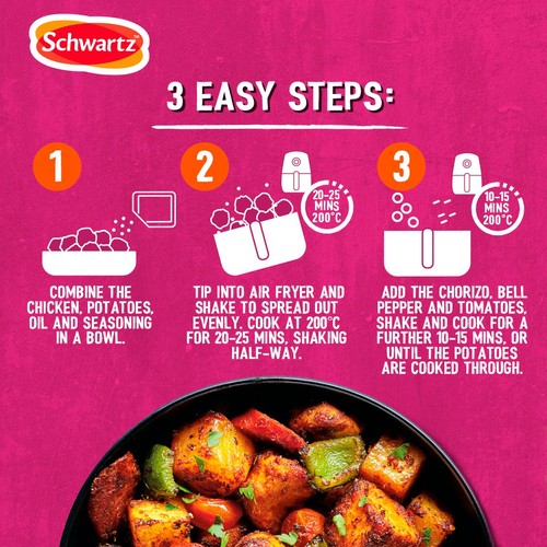 Schwartz Air Fry Chorizo Chicken Recipe Mix thumbnail 5
