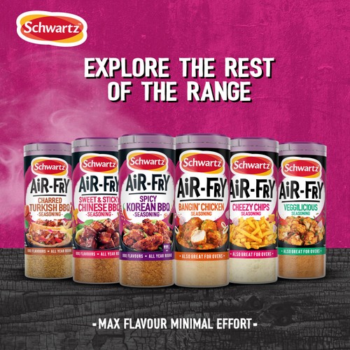 Schwartz Air Fryer Bangin' Chicken Seasoning Drum thumbnail 6