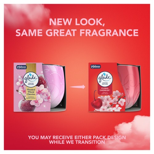 Glade Scented Candle Sleeved Floral Cherries 108g thumbnail 2