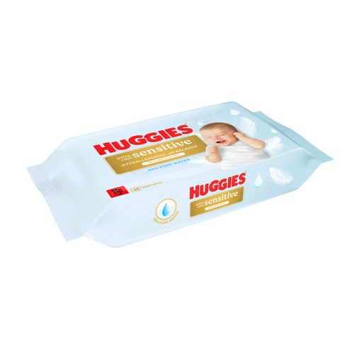 Huggies Pure Extra Care Sensitive Baby Wipes Single Pack thumbnail 2