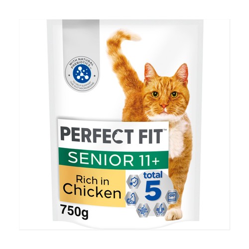 Perfect Fit Advanced Nutrition Senior 11+ Complete Dry Cat Food Chicken