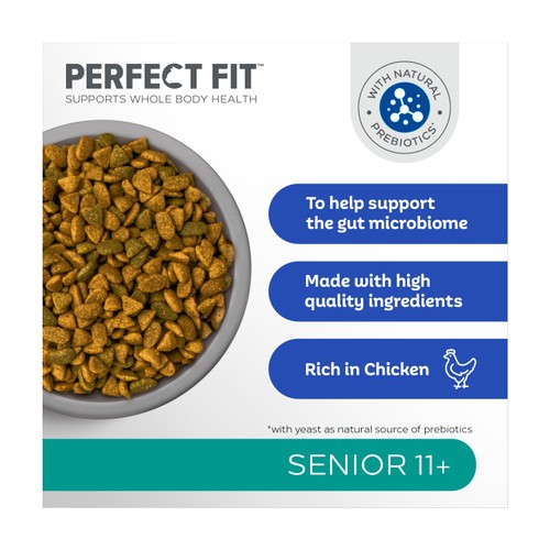 Perfect Fit Advanced Nutrition Senior 11+ Complete Dry Cat Food Chicken thumbnail 3