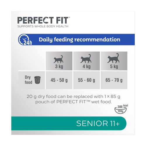 Perfect Fit Advanced Nutrition Senior 11+ Complete Dry Cat Food Chicken thumbnail 5