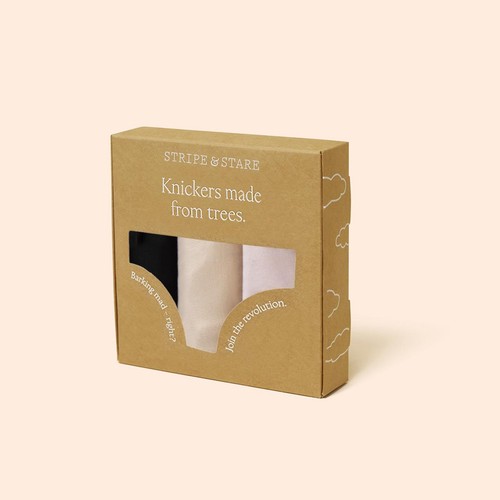 Stripe & Stare Knickers, Pink Basics, XL thumbnail 6