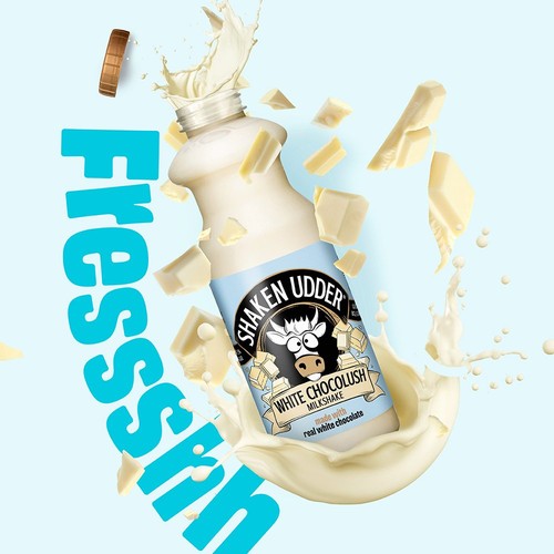 Shaken Udder White Chocolush Chocolate Flavoured Milkshake thumbnail 3