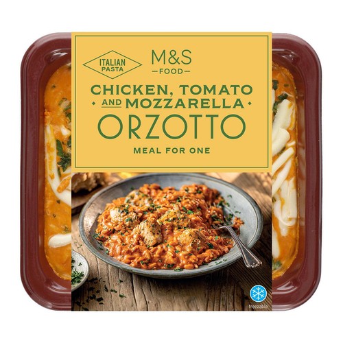 M&S Chicken Tomato & Mozzarella Orzotto Serves 1