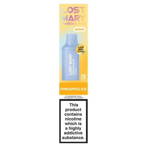 Lost Mary Vape BM600 Prefilled Pod x2 - Pineapple Ice
