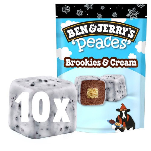 Ben & Jerry's Brookies & Cream Peaces Ice Cream Frozen Snack