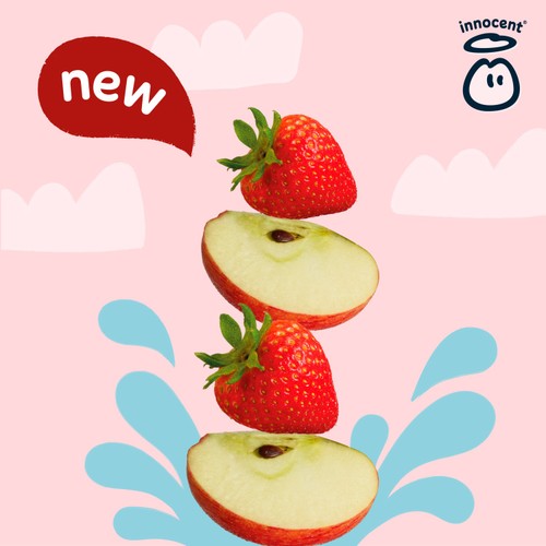 Innocent Kids Juicy Water Apples & Strawberries thumbnail 4