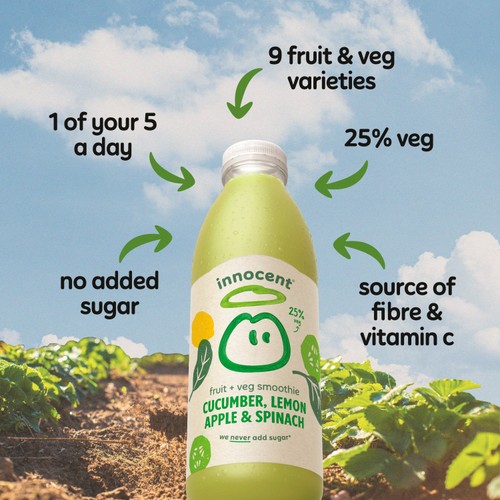Innocent Cucumber, Lemon, Apple & Spinach Smoothie thumbnail 3