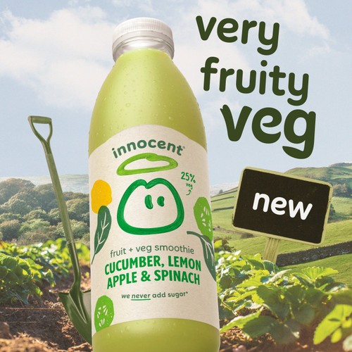 Innocent Cucumber, Lemon, Apple & Spinach Smoothie thumbnail 4