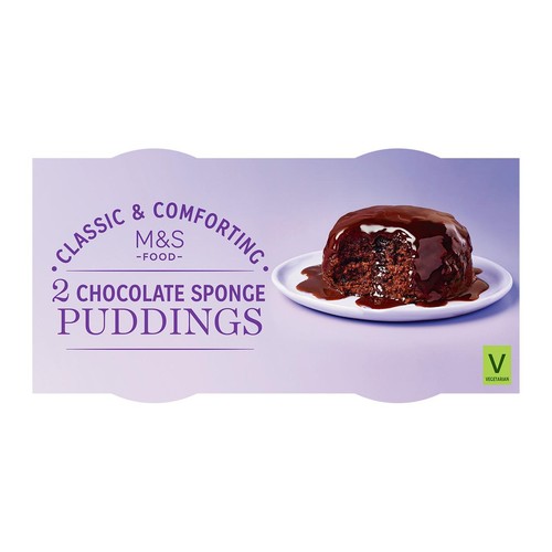 M&S 2 Chocolate Sponge Puddings