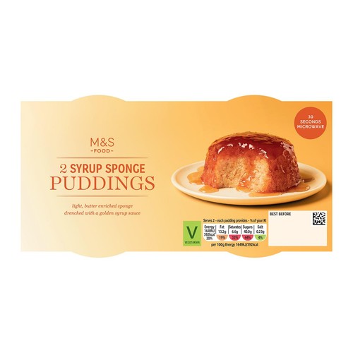 M&S 2 Syrup Sponge Puddings thumbnail 2