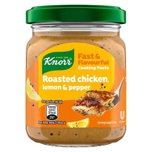 Knorr Roasted Chicken, Lemon & Pepper Cooking Paste thumbnail 2