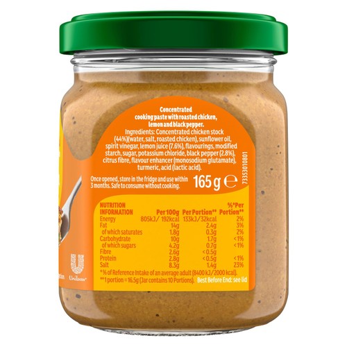 Knorr Roasted Chicken, Lemon & Pepper Cooking Paste thumbnail 3