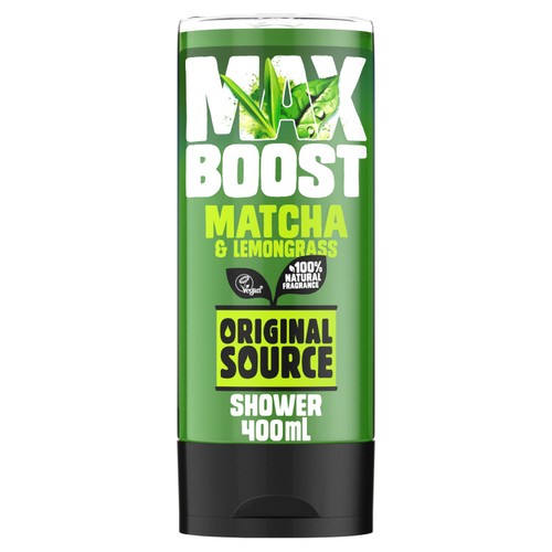 Original Source Max Boost Matcha and Lemongrass Shower Gel thumbnail 2