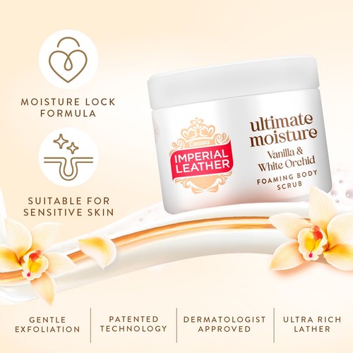 Imperial Leather Ultimate Moisture Vanilla & White Orchid Body Scrub thumbnail 4