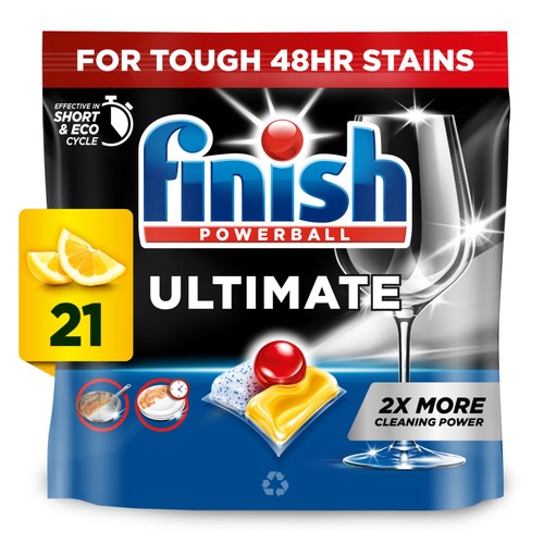Finish Ultimate All in One Dishwasher tabs Lemon