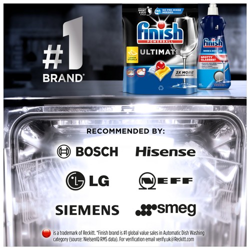 Finish Ultimate All in One Dishwasher tabs Lemon thumbnail 3