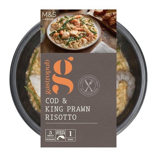 M&S Gastropub Cod & King Prawn Risotto