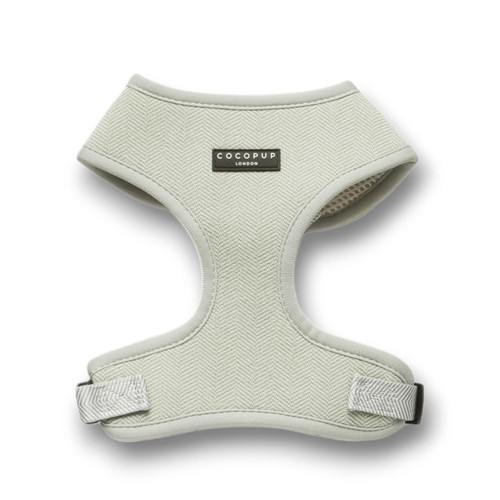Cocopup London Sage Tweed Dog Harness Small