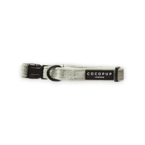 Cocopup London Sage Tweed Dog Collar Large