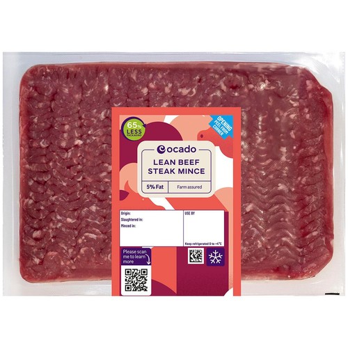 Ocado Fresher For Longer Lean Beef Steak Mince 5% Fat thumbnail 5