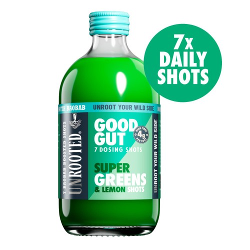 UNROOTED Super Greens, Lemon & Baobab 7x Dosing Shots thumbnail 2