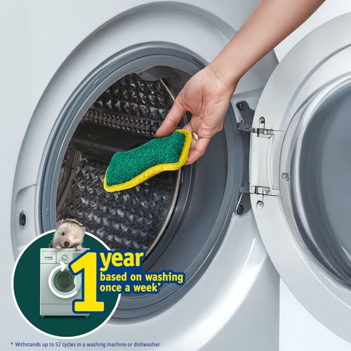 Spontex Flex & Wash Non-Scratch Microfibre Sponge Scourers thumbnail 2