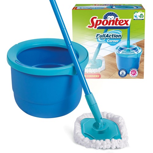 Spontex Full Action Spin Mop & Bucket Microfibre Cleaner System