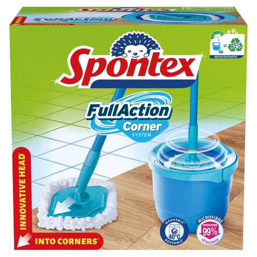 Spontex Full Action Spin Mop & Bucket Microfibre Cleaner System thumbnail 2
