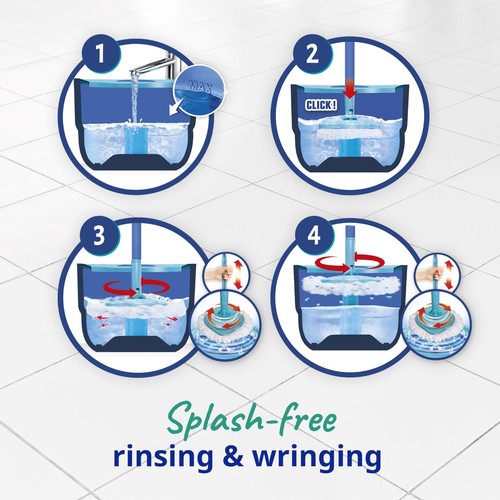 Spontex Full Action Spin Mop & Bucket Microfibre Cleaner System thumbnail 3