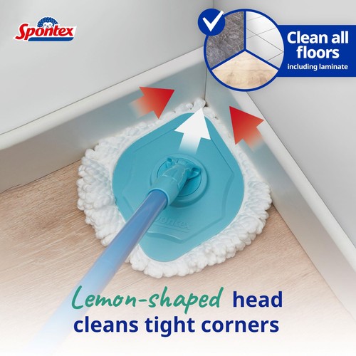 Spontex Full Action Spin Mop & Bucket Microfibre Cleaner System thumbnail 4